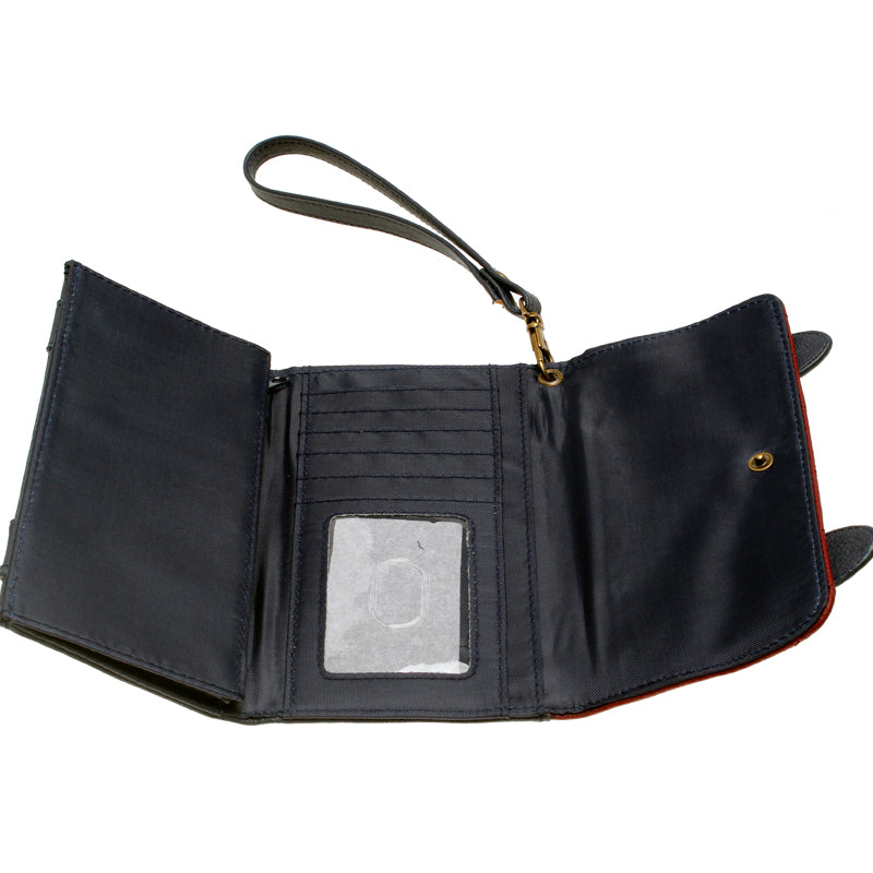 Double Tri Fold Flap Wallet
