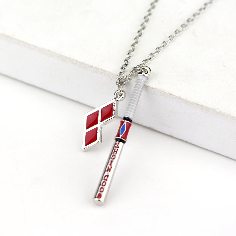Suicide Squad Baseball Bat Necklace